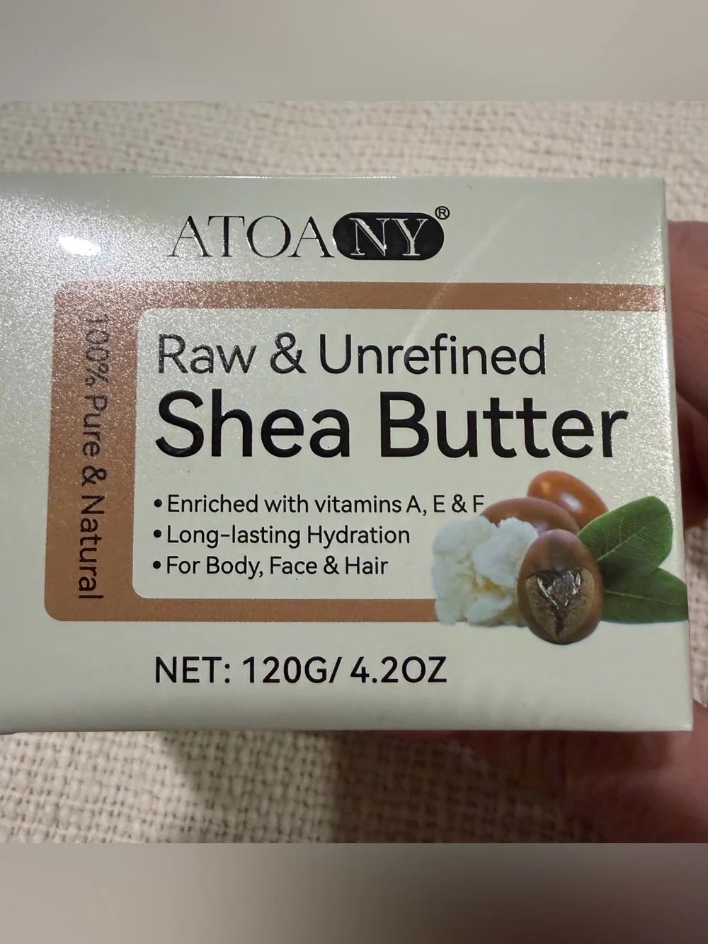 Raw & Unrefined Shea Butter - Natural Cream Moisturizer